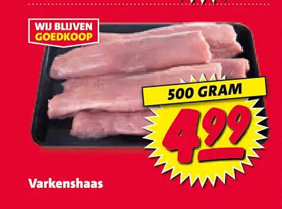 Varkenshaas 500 gram