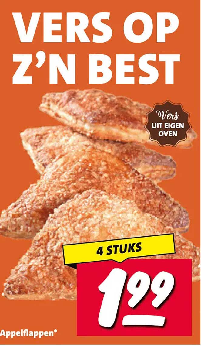 Vers op z’n best Appelflappen* 4 stuks