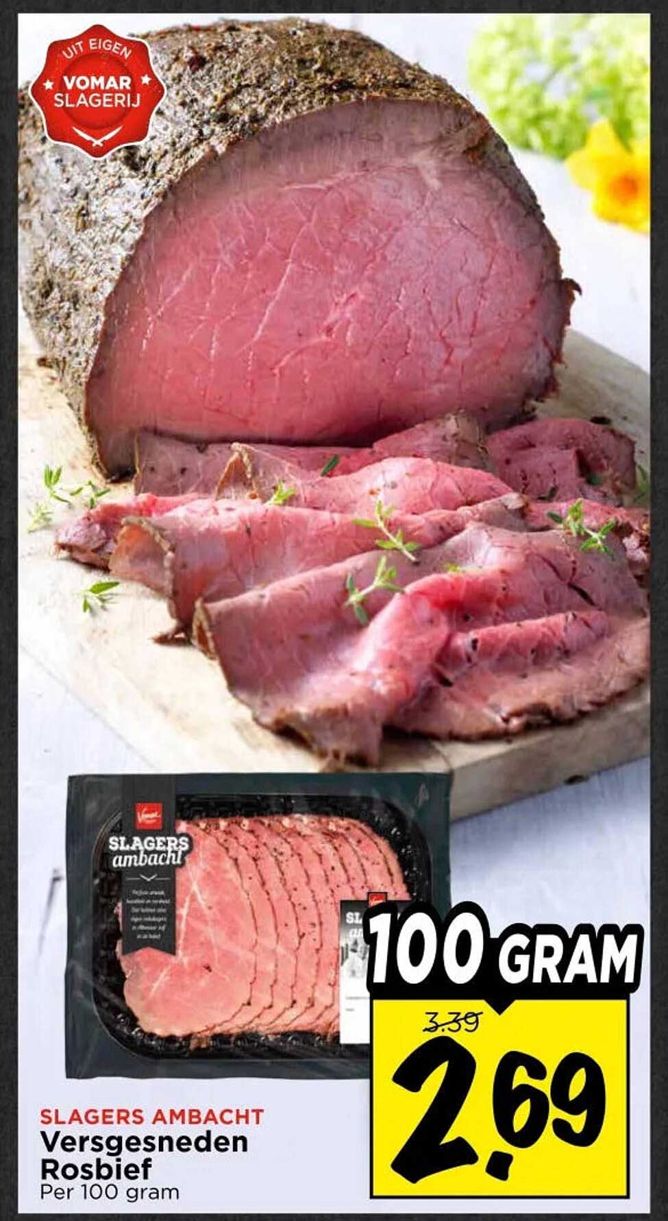 Versgesneden Rosbief