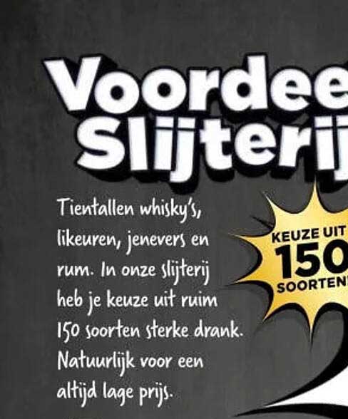 Voordeeld Slijterij KEUZE UIT 150 SOORTEN