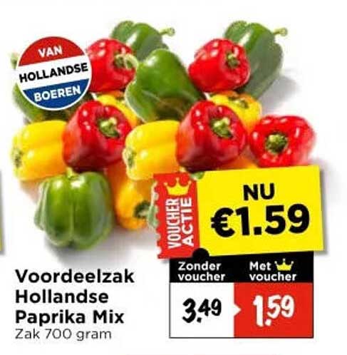 Voordeelzak Hollandse Paprika Mix
