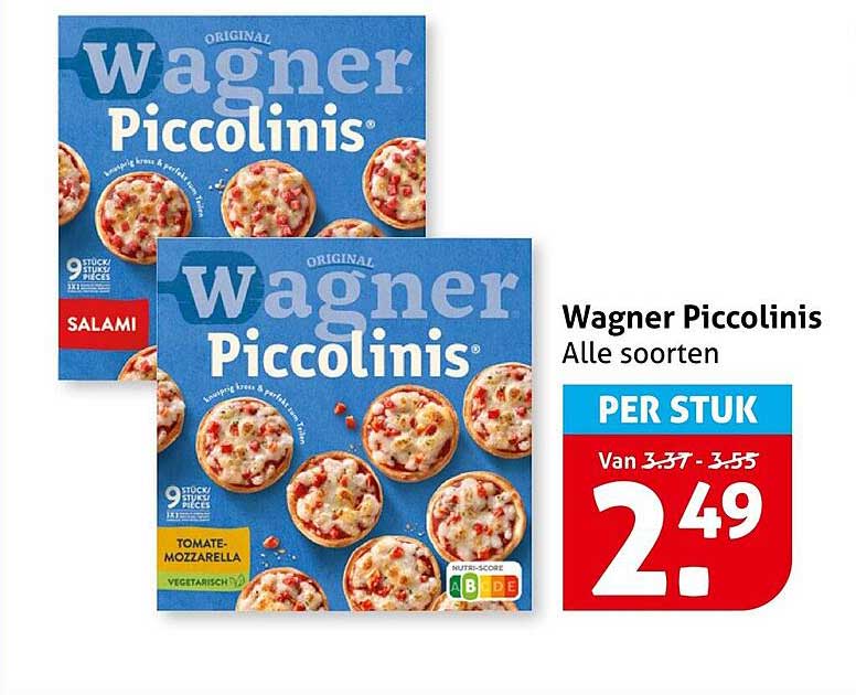 Wagner Piccolinis Alle soorten PER STUK