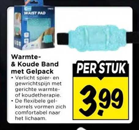 Warmte-& Koude Band met Gelpack