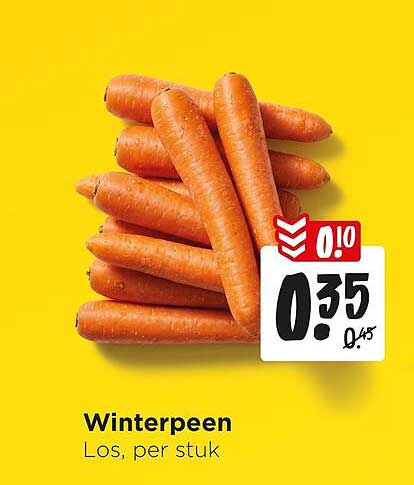 Winterpeen Los, per stuk