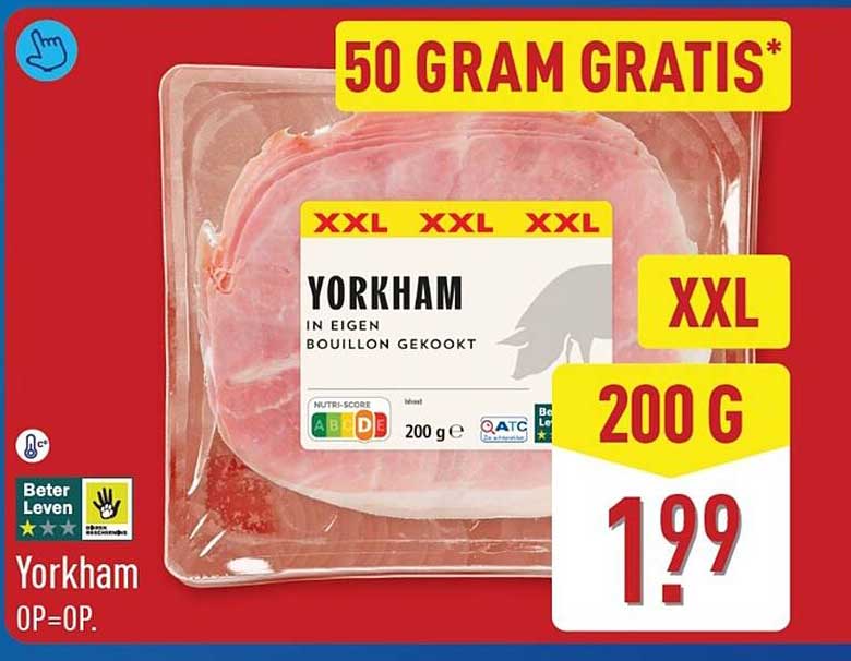 Yorkham 50 gram gratis*
