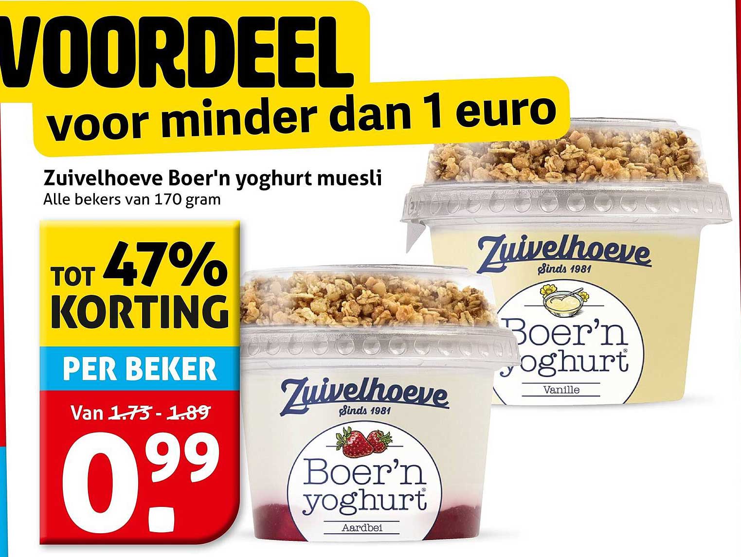 Zuivelhoeve Boer'n yoghurt muesli