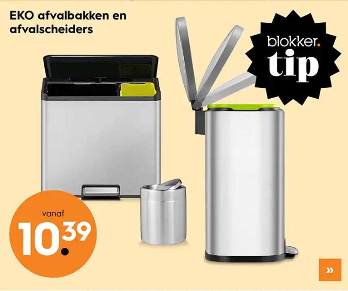 EKO afvalbakken en afvalscheiders