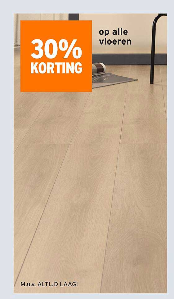 30% KORTING op alle vloeren