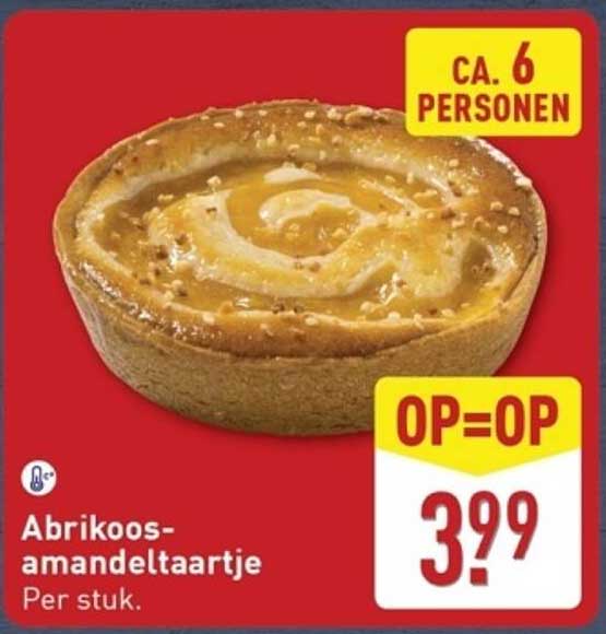 Abrikoos-amandeltaartje