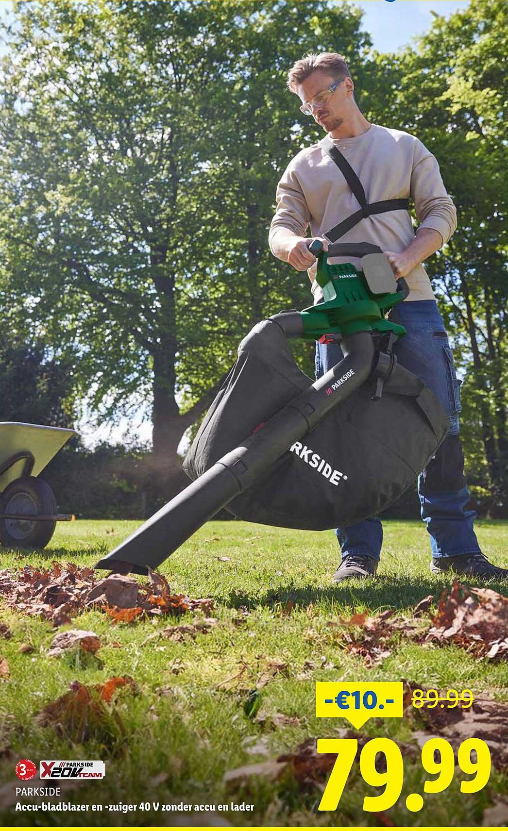 Accu-bladblazer en -zuiger 40 V zonder accu en lader
