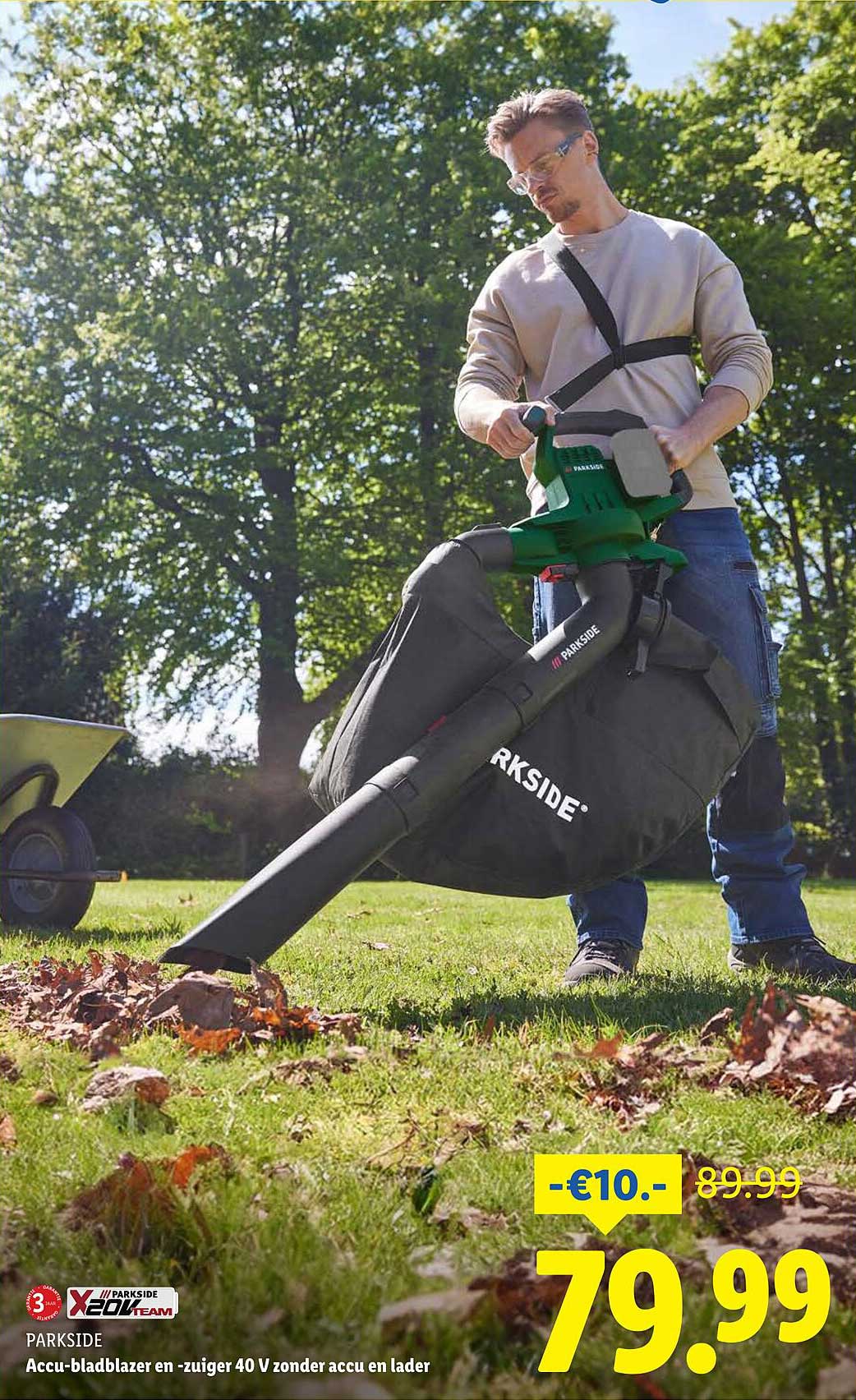 Accu-bladblazer en -zuiger 40 V zonder accu en lader