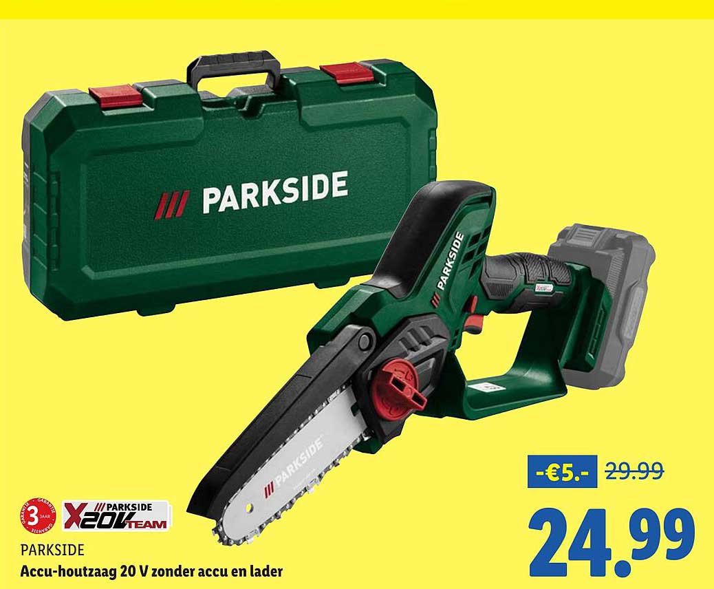 Accu-houtzaag 20 V zonder accu en lader