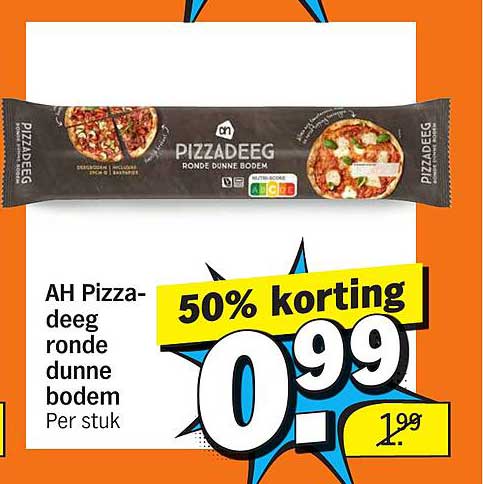 AH Pizza-deeg ronde dunne bodem