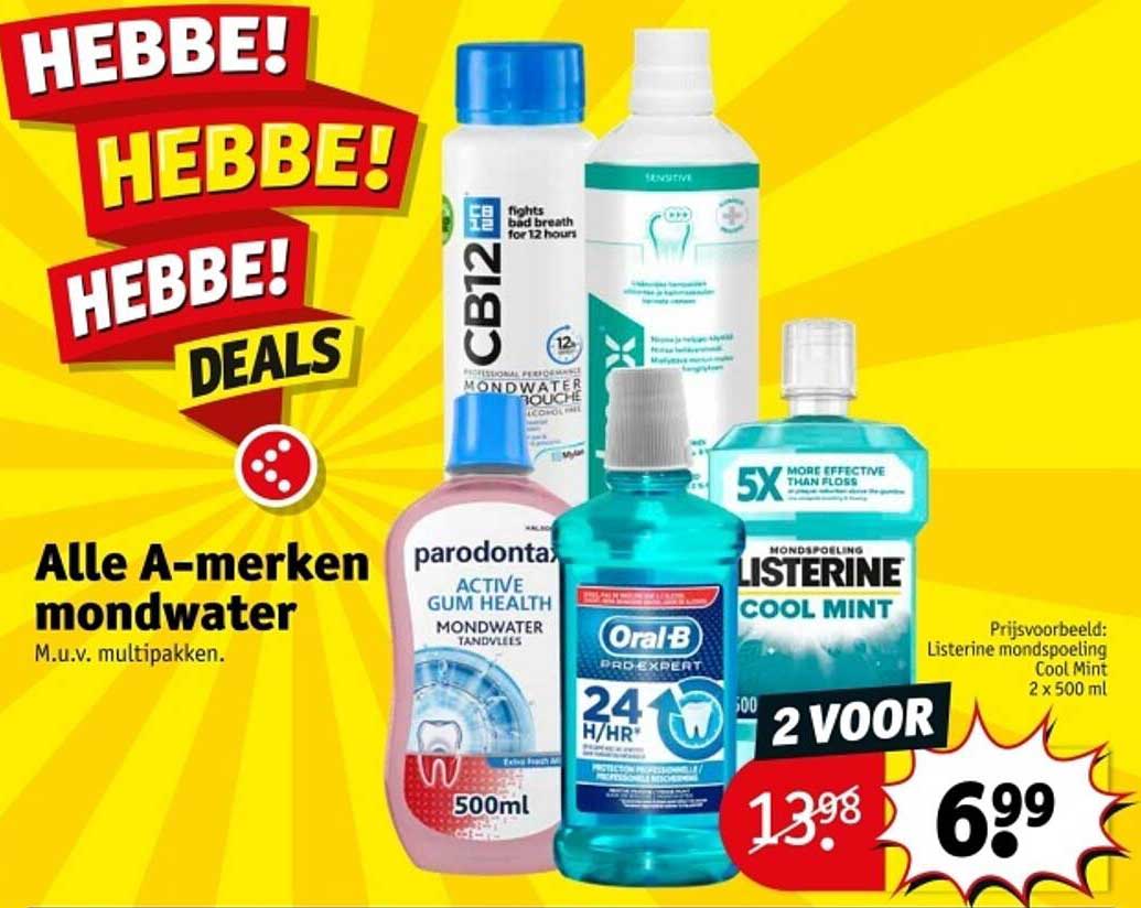 Alle A-merken mondwater