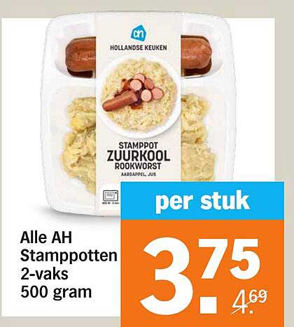Alle AH Stamppotten 2-vaks 500 gram