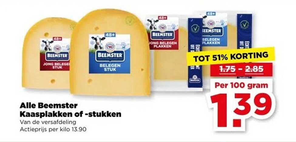 Alle Beemster Kaasplakken of -stukken