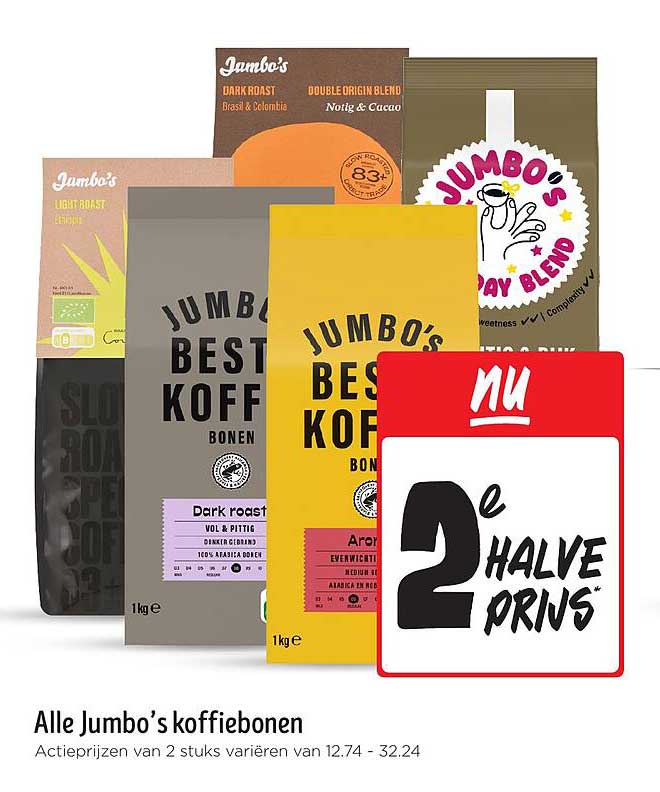 Alle Jumbo's koffiebonen