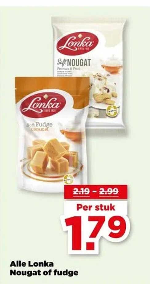 Alle Lonka Nougat of fudge