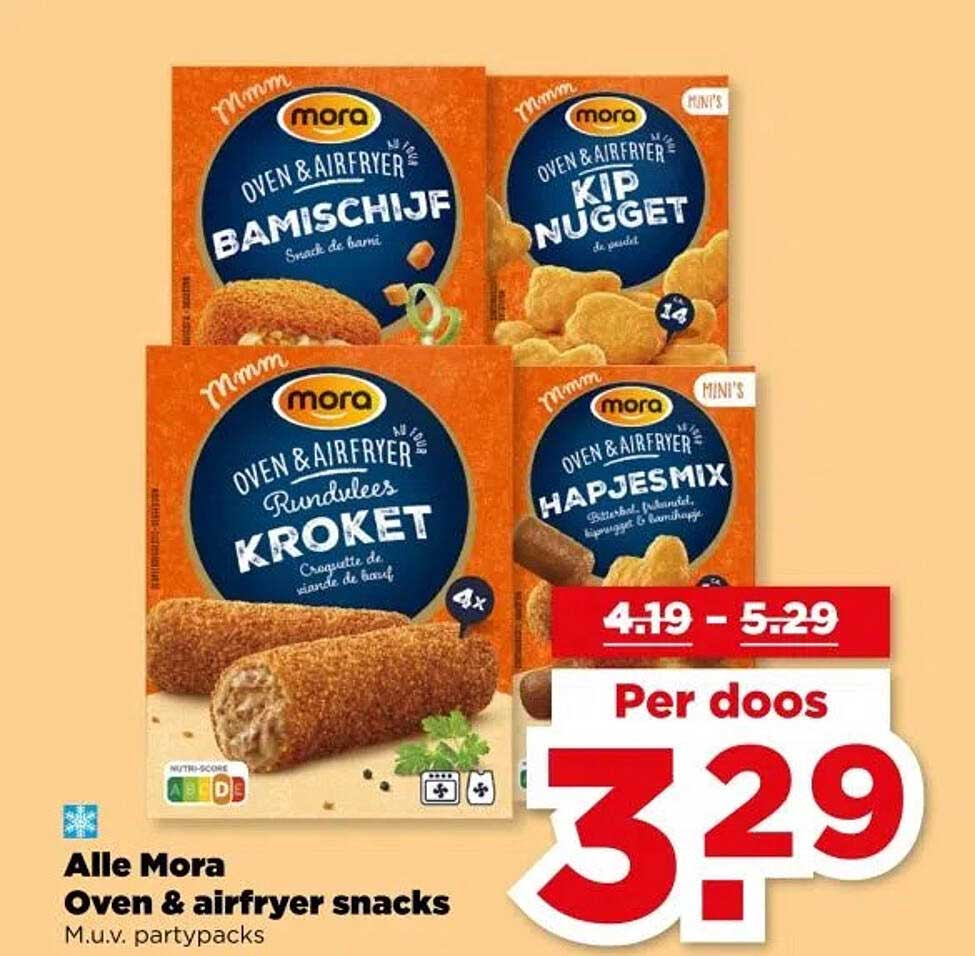 Alle Mora Oven & airfryer snacks