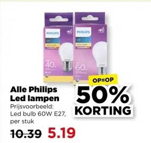 Alle Philips Led lampen