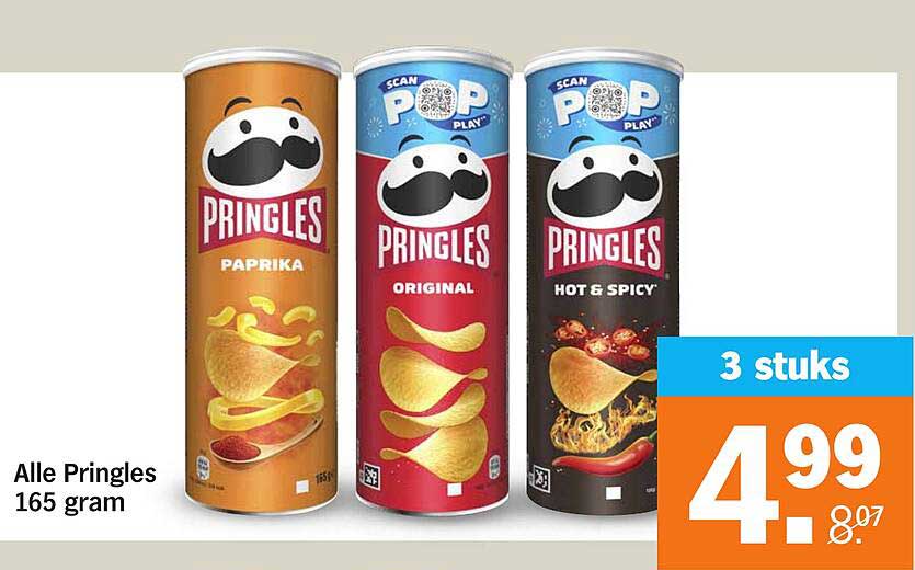 Alle Pringles 165 gram