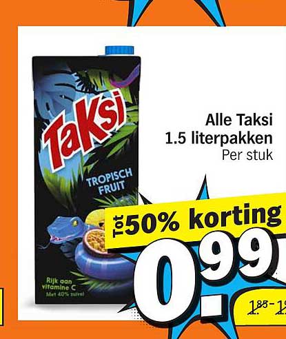 Alle Taksi 1.5 literpakken