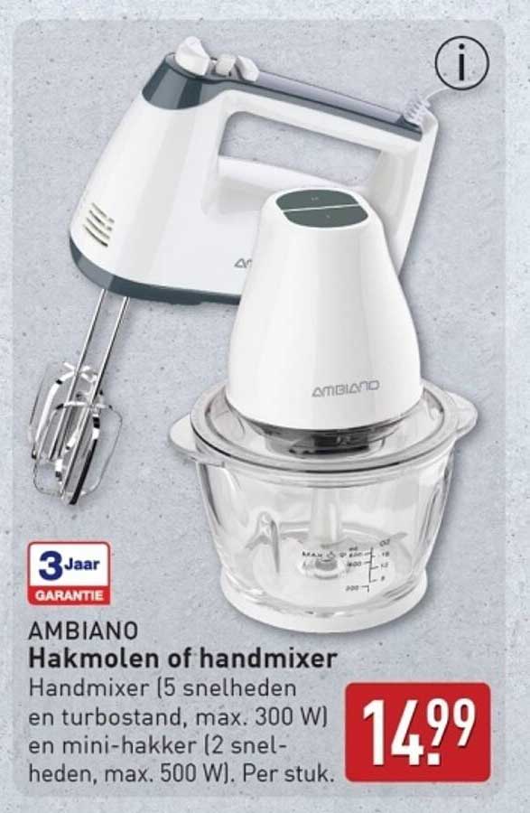 AMBIANO Hakmolen of handmixer