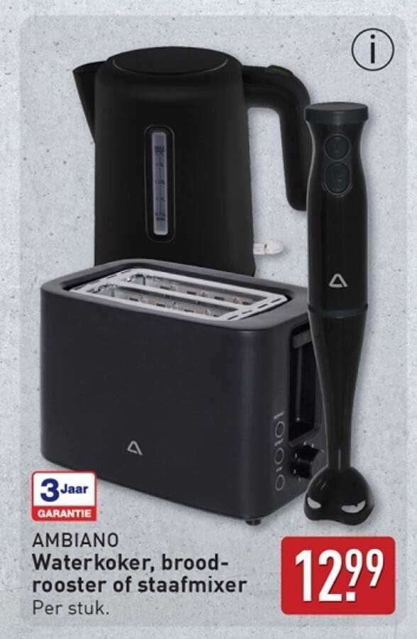 AMBIANO Waterkoker, broodrooster of staafmixer