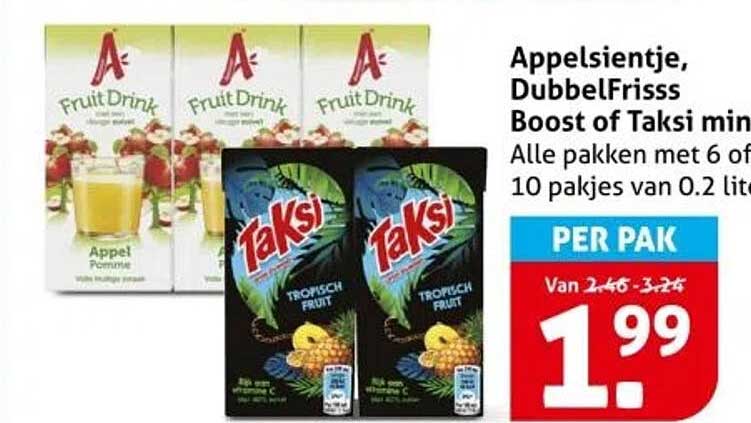Appelsientje, DubbelFrisss Boost of Taksi mini