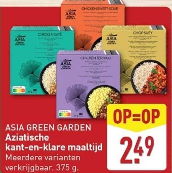 ASIA GREEN GARDEN Aziatische kant-en-klare maaltijd