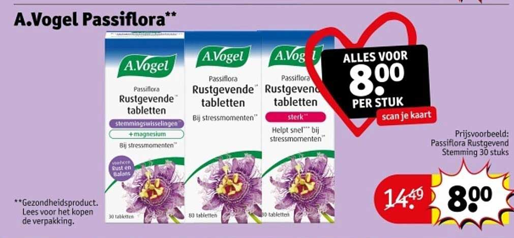 A.Vogel Passiflora Rustgevende tabletten