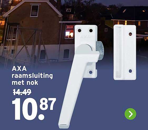AXA raamsluiting met nok