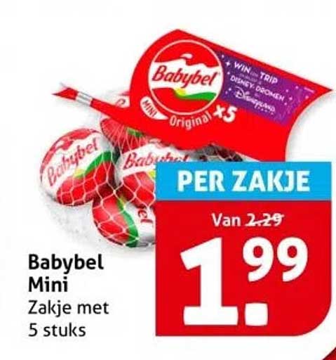 Babybel Mini Zakje met 5 stuks