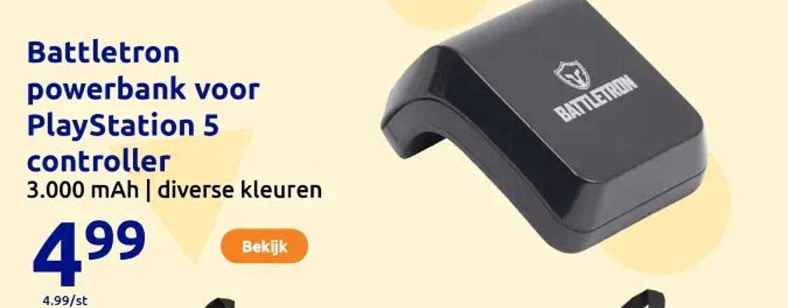 Battletron powerbank voor PlayStation 5 controller