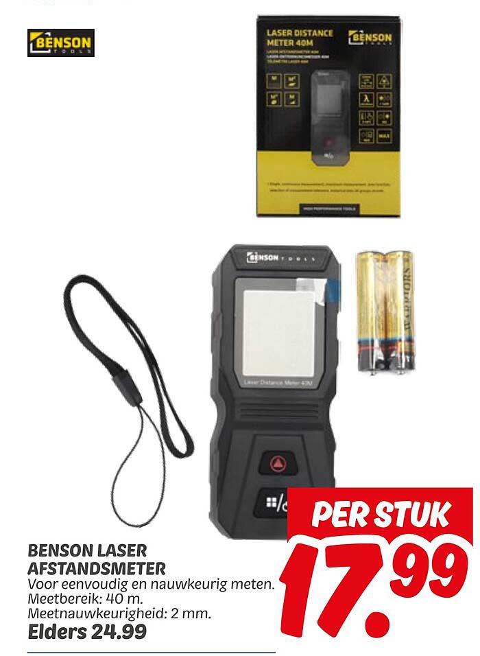 BENSON LASER AFSTANDSMETER