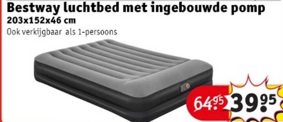 Bestway luchtbed met ingebouwde pomp