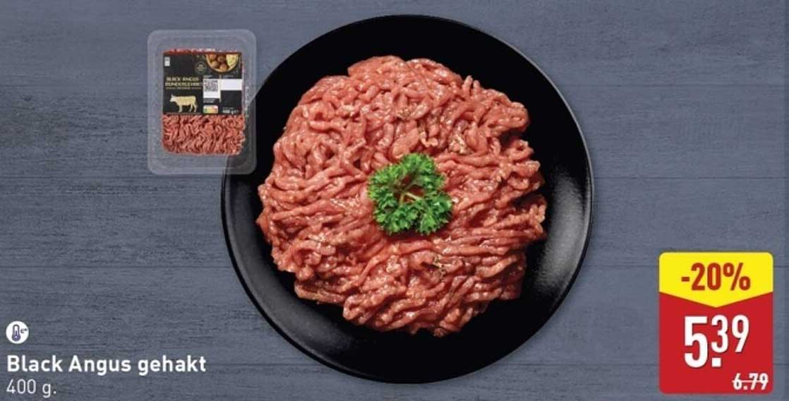 Black Angus gehakt 400 g.