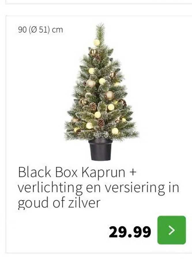 Black Box Kaprun + verlichting en versiering in goud of zilver