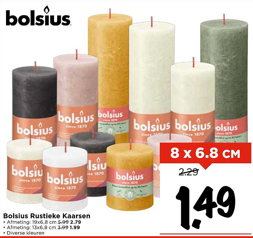 Bolsius Rustieke Kaarsen