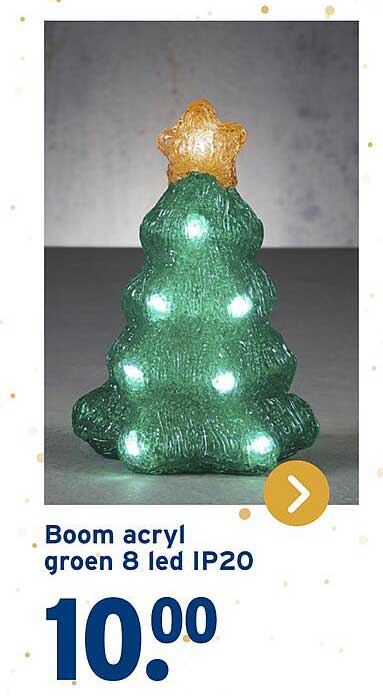 Boom acryl groen 8 led IP20