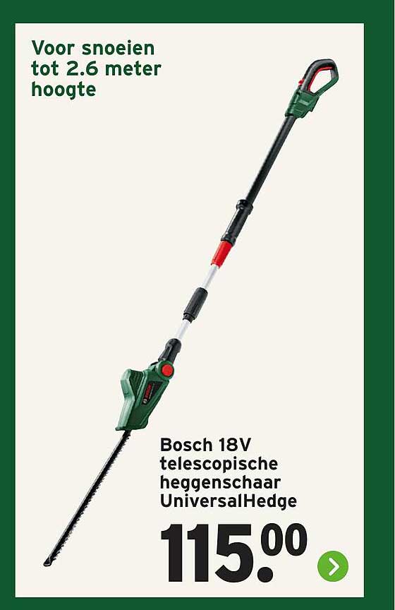Bosch 18V telescopische heggenschaar UniversalHedge