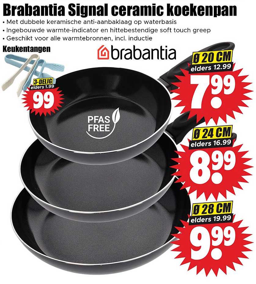 Brabantia Signal ceramic koekenpan