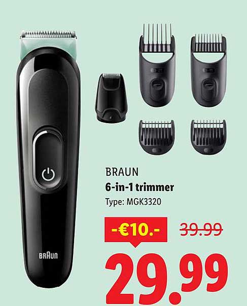 BRAUN 6-in-1 trimmer Type: MGK3320