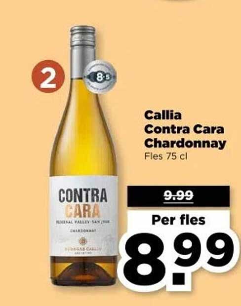 Callia Contra Cara Chardonnay Fles 75 cl