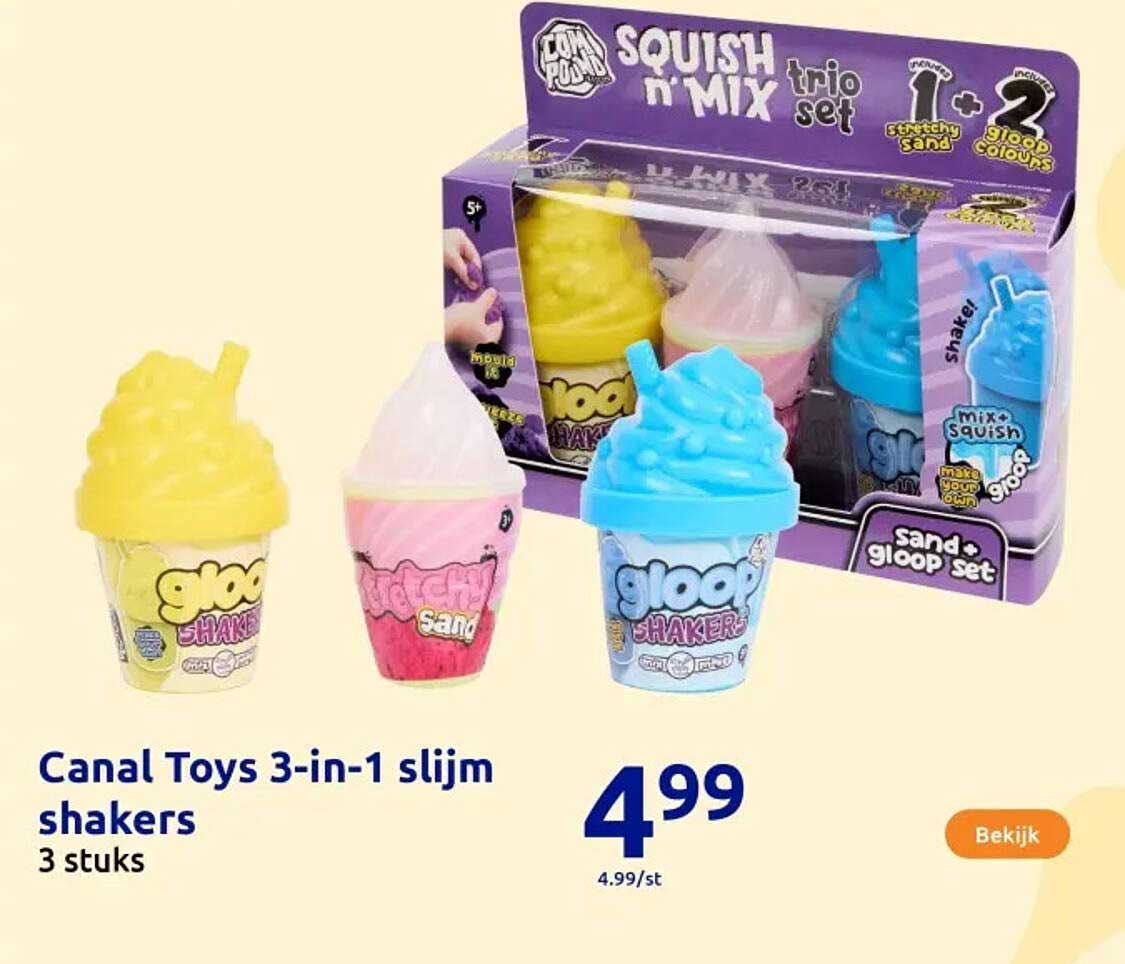 Canal Toys 3-in-1 slijm shakers