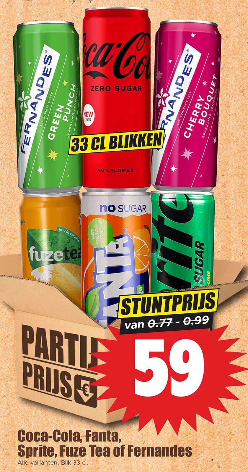 Coca-Cola, Fanta, Sprite, Fuze Tea of Fernandes
