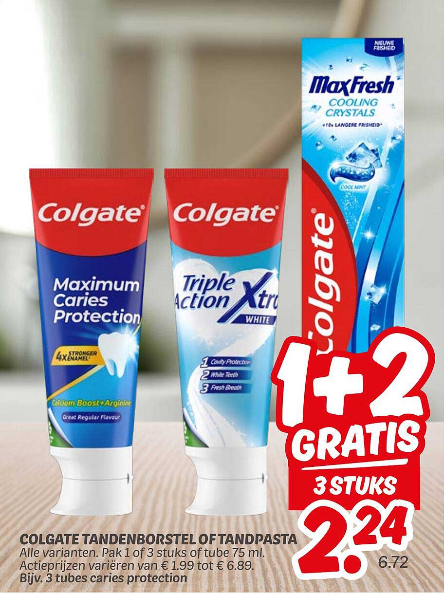 COLGATE TANDENBORSTEL OF TANDPASTA