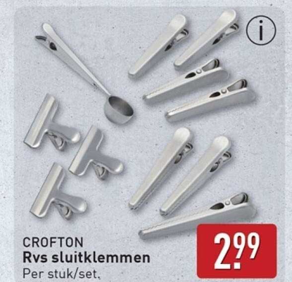 CROFTON Rvs sluitklemmen