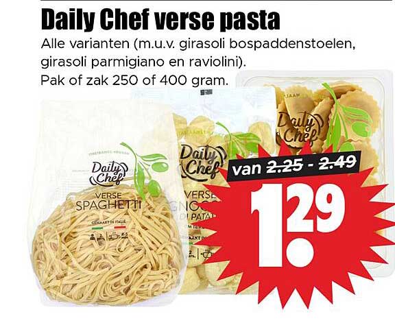 Daily Chef verse pasta