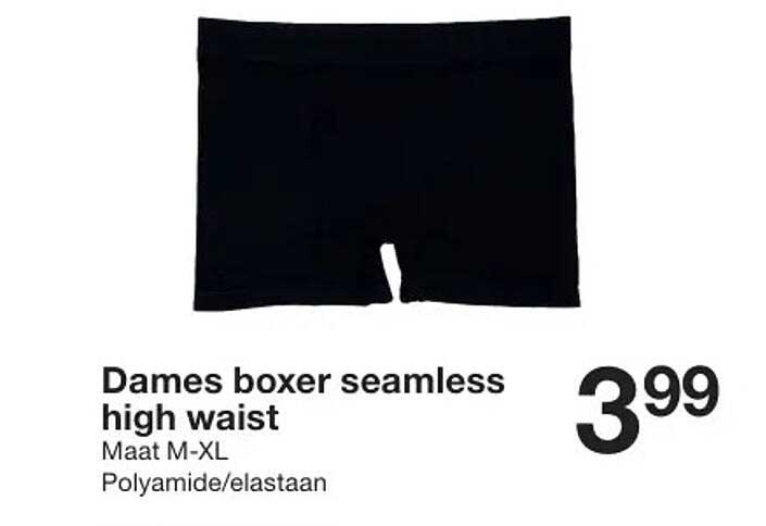 Dames boxer seamless high waist
